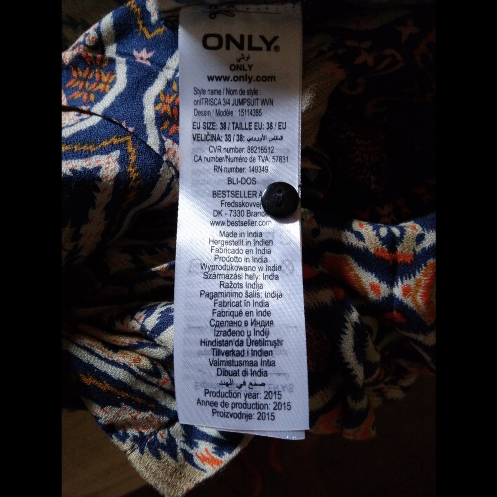 ONLY (Asos) NWT Geo Tribal Printed Jumpsuit - Picture 13 of 13